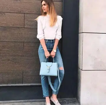 CAMELIA ROMA 가죽 핸드백