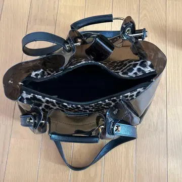 투명 아크릴 레오파드 무늬 백