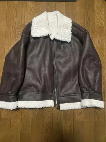 Ungrid 페이크 무스탕 보아 블루종