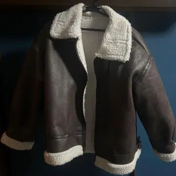 Ungrid 페이크 무스탕 보아 블루종