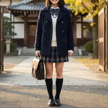 EAST BOY (이스트 보이) 스테디셀러 피코트 닻 버튼 사이즈 9