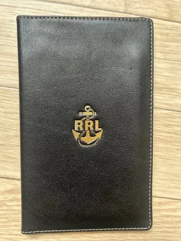 DOUBLE RL 블랙 접이식 지갑