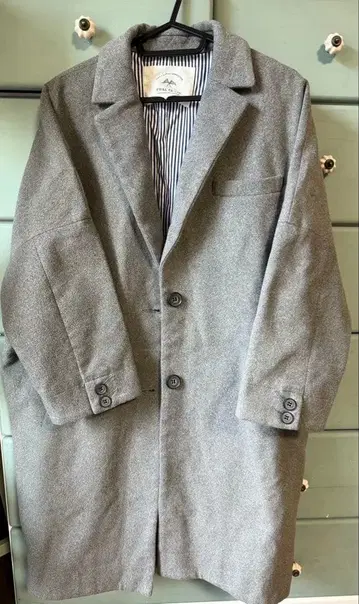 PUAL CE CIN 그레이 체스터 코트 사이즈 F