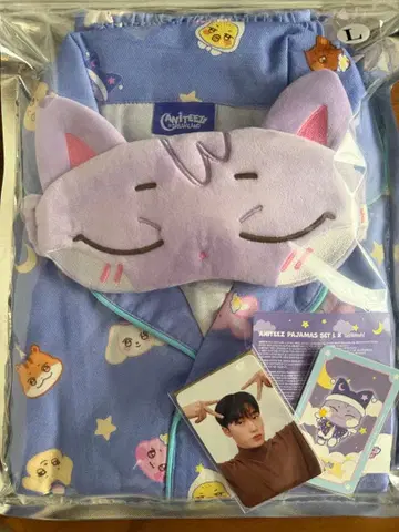 AREEZ Anitteez 샌드 파자마 L 사이즈 안대, 카드 포함