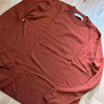 [ ESTNATION (에스트네이션) ] 크루넥 니트 브라운 오렌지