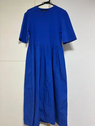 COS 블루 티셔츠 원피스 반팔