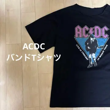 ACDC 밴딩 로고 반팔 티셔츠