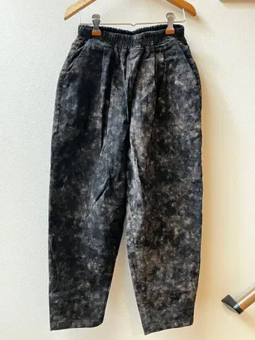 새상품 rccat 면 100% 바지 타이다이 패턴 블랙 브라운 여성용