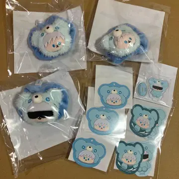 주술회전 하구하구미 C상 스크런치 아크릴 스탠드 스티커 특전 고죠