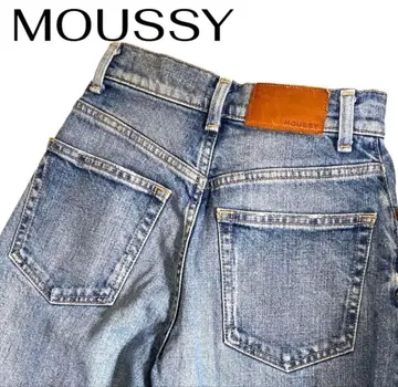 MOUSSY 스트레이트 데님 라이트 블루 23