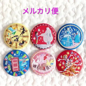 디즈니 자수 캔뱃지 2개 묶음 판매