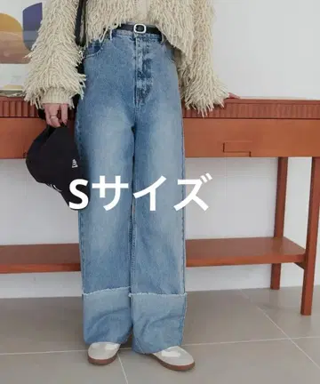 디스코트 US 코튼 데님 롤업 팬츠