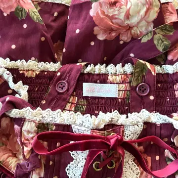 LIZLISA 꽃무늬 & 도트 미니 스커트 사이즈 M