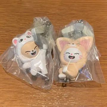 [ 2개 세트 ] 스키즈 가챠 SKZOO 폭시니 진니렛 키링