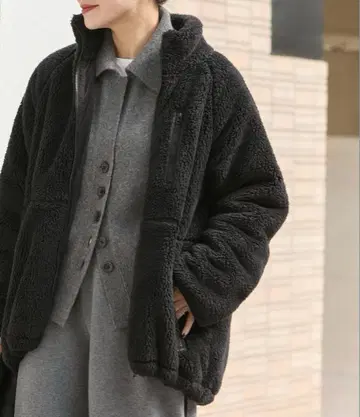 JOURNAL STANDARD ECOPEL 소프트 플리스 퍼 블루종