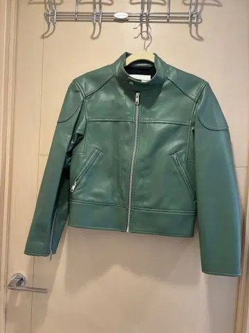 GU and beautiful people 가죽 라이더 자켓