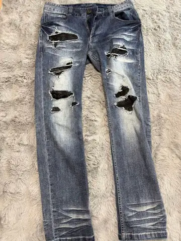 MCDENIM 데미지 가공 데님 팬츠