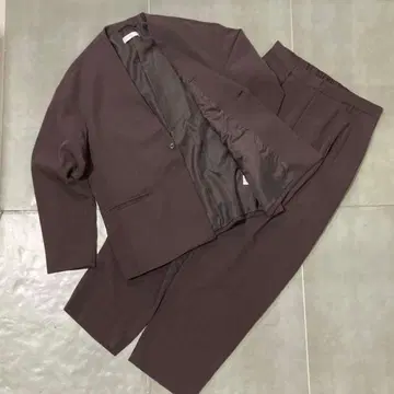 새상품급 XL 빈티지 캐주얼 수트 퍼플 보라색 셋업