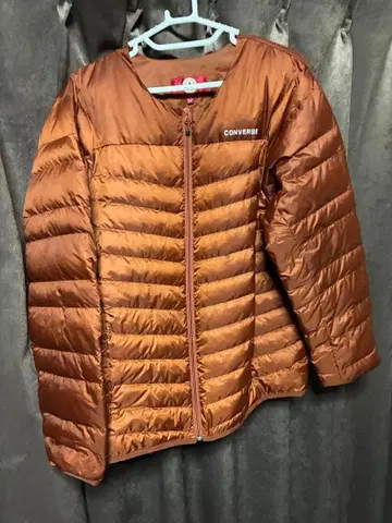 컨버스 나일론 자켓 아우터 LL 사이즈 오렌지