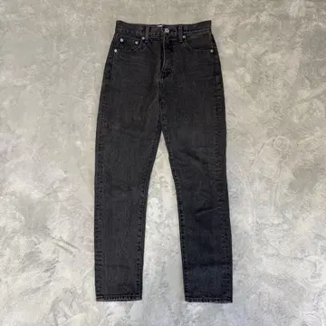 Ungrid 블랙 하이웨스트 슬림 데님 23인치