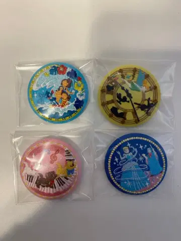 디즈니 자수 캔뱃지 2 [ 4종 세트 ]