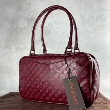 새상품 게라르디니 핸드백 SOFTY 모노그램 미니 보스턴