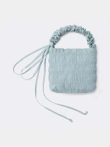 GU 셔링 숄더백 라이트 블루