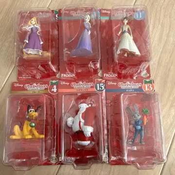 디즈니 크리스마스 오너먼트 피규어 세트
