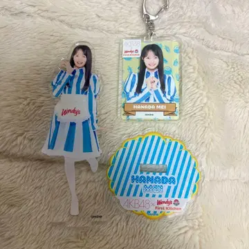 AKB48 웬디즈 하나다 아이 아크릴 스탠드 아크릴 키링