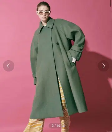 Maison Special 믹스 트위드 볼륨 스텐카라 코트