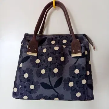 아우라 카일리 꽃무늬 도트 토트백