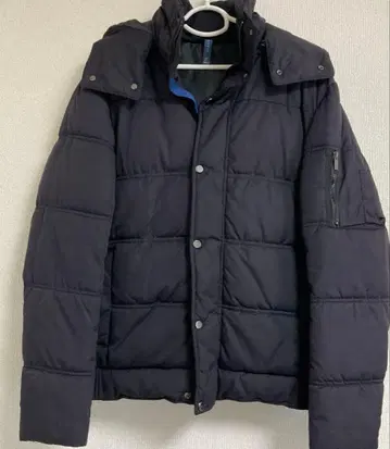 ZARA MAN 블랙 후드 부착 아우터 점퍼 사이즈 L