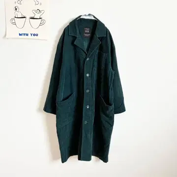 더블 클로젯 코트 코듀로이 롱 셔츠 드롭 숄더