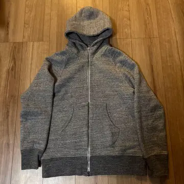 CURLY 그레이 풀 집업 후드티 사이즈 2