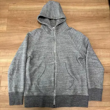 CURLY 그레이 풀 집업 후드티 사이즈 2