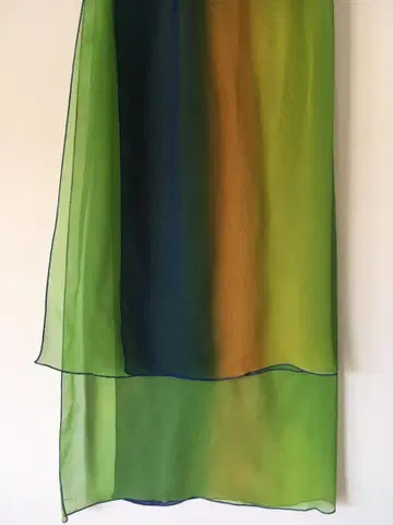 OKANO UTSURO 실크 오간자 스톨 공작