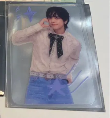 &TEAM CAFE 평일 혜택 클리어 트레이딩 카드 TAKI