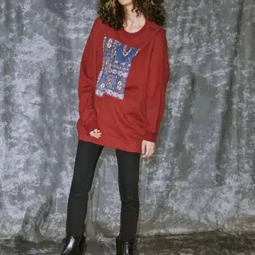 pameo pose 턱 트레이닝복 빨간색