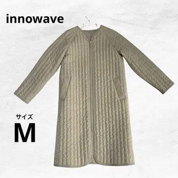 innowave 퀼팅 코트 롱 베이지 M