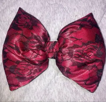 볼륨 헤어 리본 빨간색