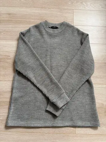 SHIPS 그레이 와플 편직 니트 M 사이즈