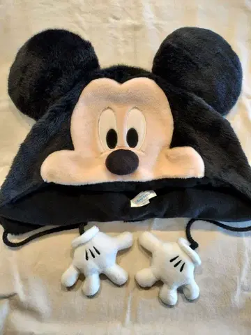 미키마우스 플리스 모자 팬캡