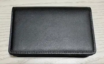 블랙 가죽 명함지갑
