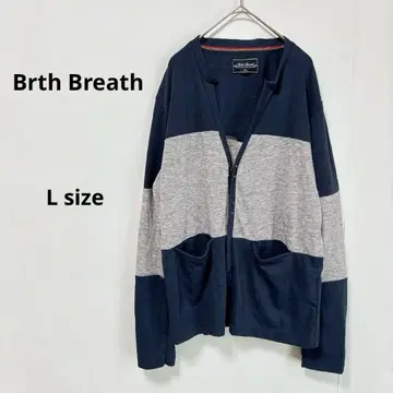 Brth Breath 버스브레스 가디건 L 네이비 블록