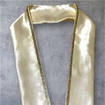 레이어트 카라 다테카라 장식 카라 골드 큐빅 2연 스톤 레이어트 카라