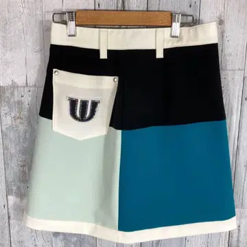 M.U SPORTS 패치워크 골프 스커트 M 사이즈