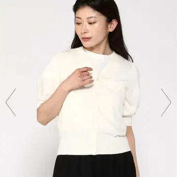 BANANA REPUBLIC 반팔 퍼프 슬리브 포에버 가디건