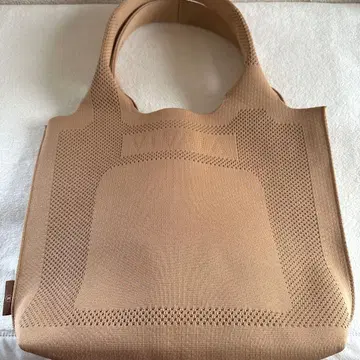 VIVAAIA 베이지 토트백 메쉬