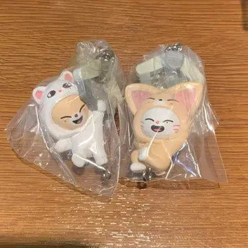 [ 2개 세트 ] 스키즈 가챠 SKZOO 폭시니 진니렛 키링