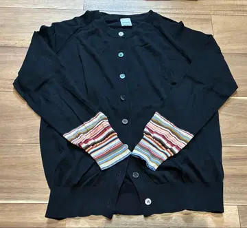 Paul Smith 블랙 가디건 XL 면 100%